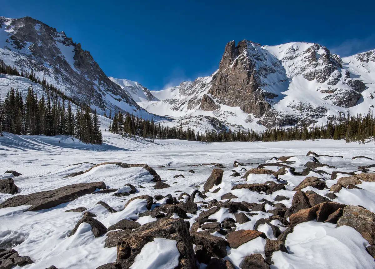 Two Rivers Lake Snowshoeing Tour in Rocky Mountain National Park